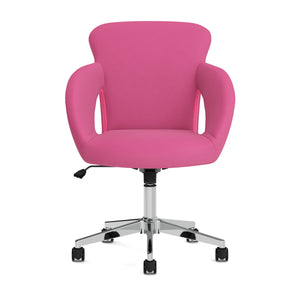 Bürostuhl Leder STELLAN pink