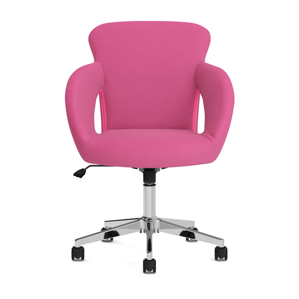 Bürostuhl Leder STELLAN pink
