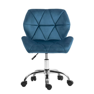 Bürostuhl Samt HEXAGON blau