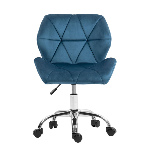 Bürostuhl Samt HEXAGON blau