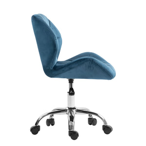 Bürostuhl Samt HEXAGON blau