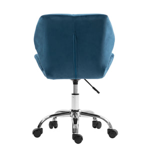Bürostuhl Samt HEXAGON blau