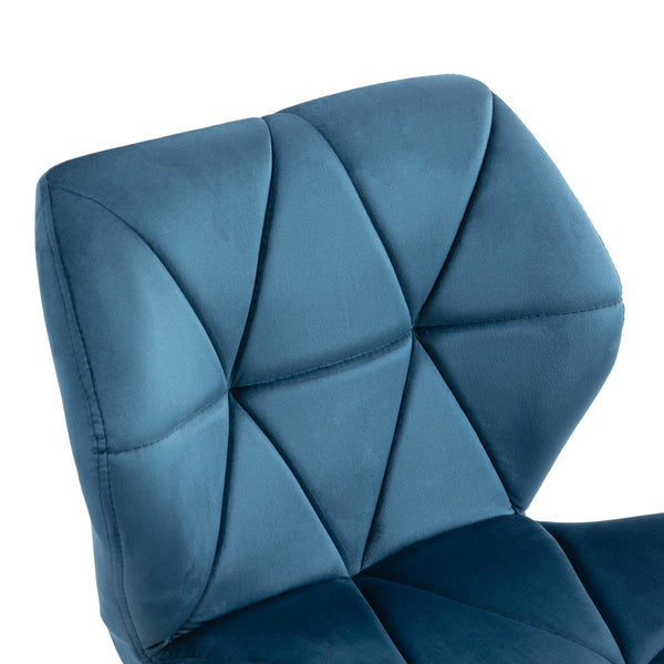 Bürostuhl Samt HEXAGON blau