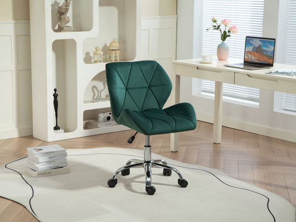 Bürostuhl Samt HEXAGON grün