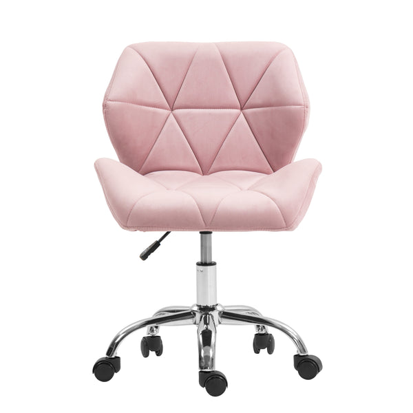 Bürostuhl Samt HEXAGON altrosa