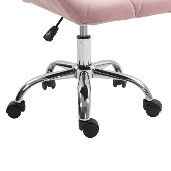 Bürostuhl Samt HEXAGON altrosa