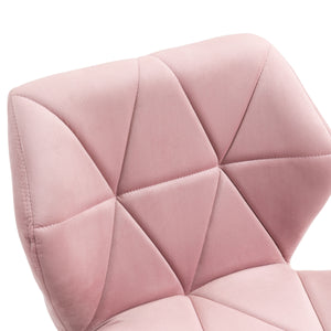 Bürostuhl Samt HEXAGON altrosa