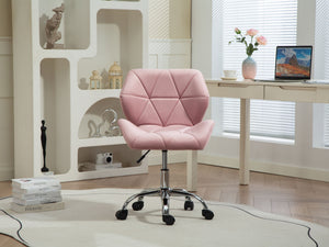 Bürostuhl Samt HEXAGON altrosa