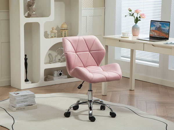 Bürostuhl Samt HEXAGON altrosa