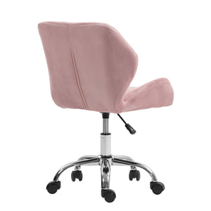 Bürostuhl Samt HEXAGON altrosa