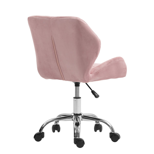 Bürostuhl Samt HEXAGON altrosa