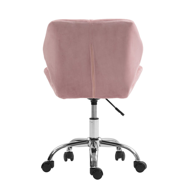 Bürostuhl Samt HEXAGON altrosa