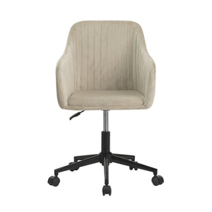 Velvet office chair LEE beige