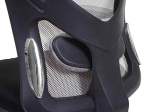 Bürostuhl Sliding-Funktion 150kg belastbar Stoff/Textil schwarz/grau