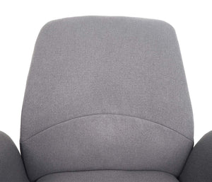 Bürostuhl Valencia Drehstuhl Lehnstuhl Stoff/Textil mit Armlehne grau