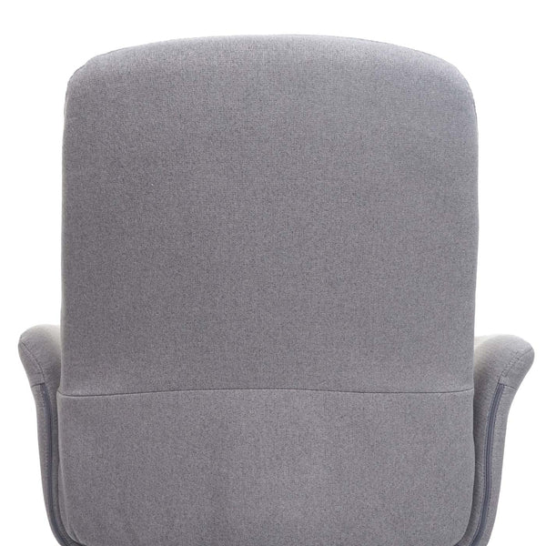 Bürostuhl Valencia Drehstuhl Lehnstuhl Stoff/Textil mit Armlehne grau