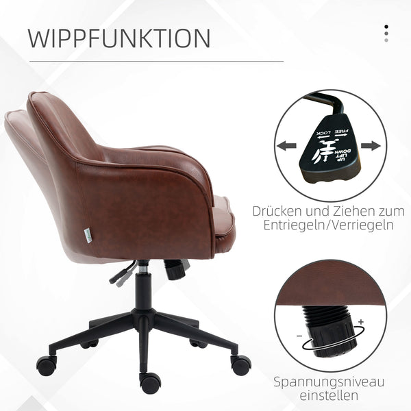 Bürostuhl Vintage Braun