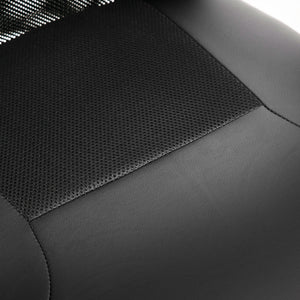 Ergonomic office chair, PU, ​​black, 66x73x108-118cm