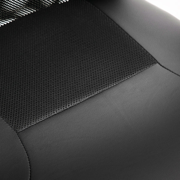 Ergonomic office chair, PU, ​​black, 66x73x108-118cm