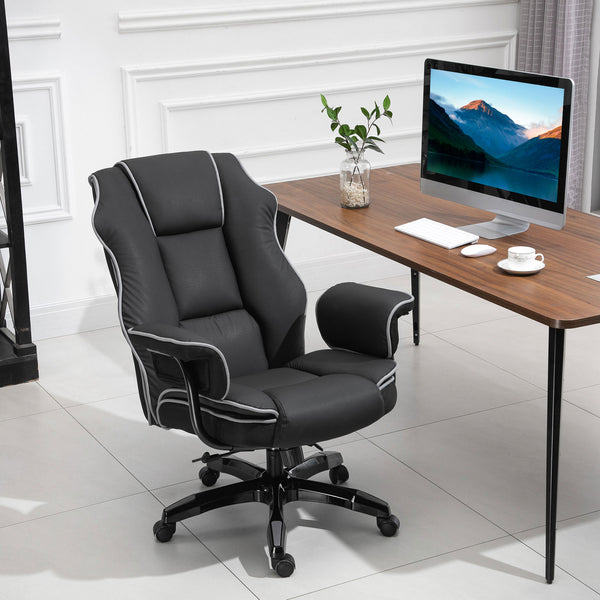 Office chair with armrests and rocking function