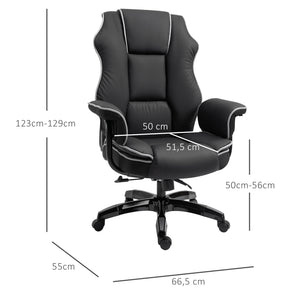 Office chair with armrests and rocking function