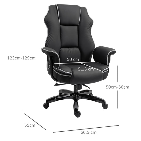 Office chair with armrests and rocking function