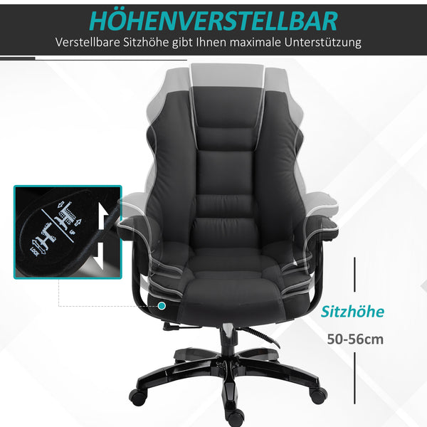 Office chair with armrests and rocking function