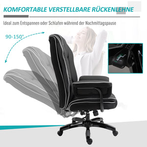 Office chair with armrests and rocking function