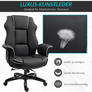 Office chair with armrests and rocking function