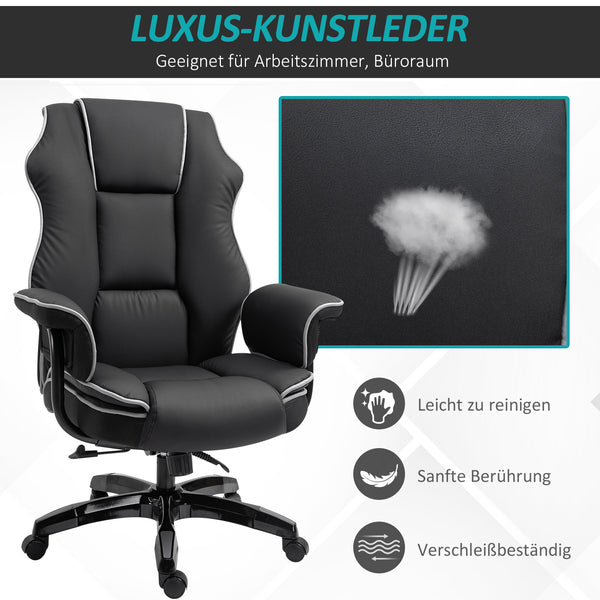 Office chair with armrests and rocking function