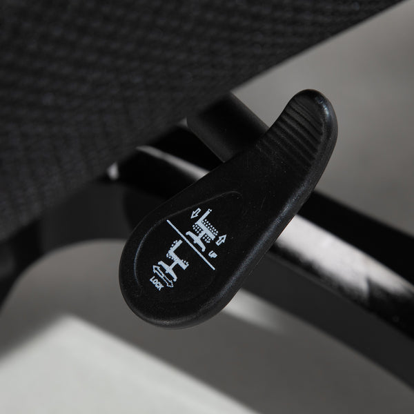 Office chair with armrests and rocking function