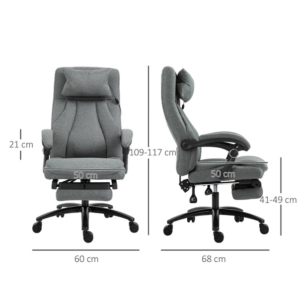 Bürostuhl mit Fussstütze Massagefunktion ergonomisch