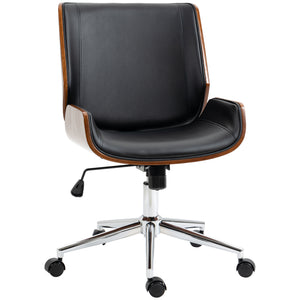 Office chair with rocking function, ergonomic computer chair, black
