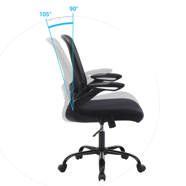 Songmics office chair, 53cm seat width with lumbar support