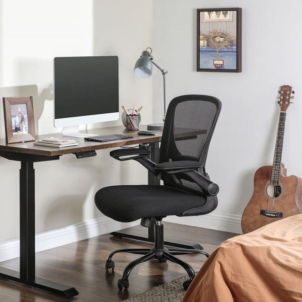 Songmics office chair, 53cm seat width with lumbar support