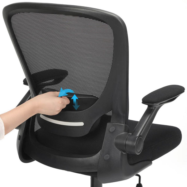 Songmics office chair, 53cm seat width with lumbar support