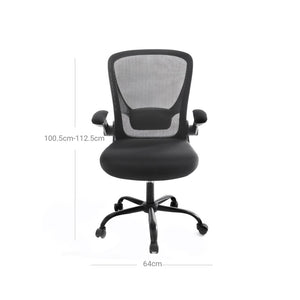 Songmics office chair, 53cm seat width with lumbar support