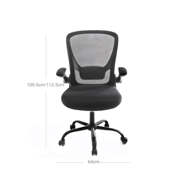 Songmics office chair, 53cm seat width with lumbar support