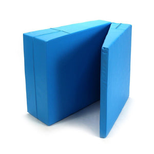 Gymnastics mat ramp, foldable, light blue