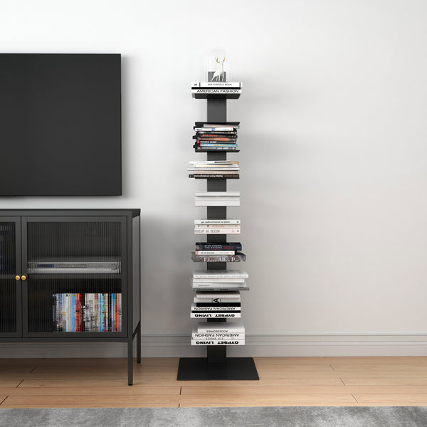 Bücherregal Eksjö 150x39x39cm Schwarz matt