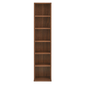 Standregal Norman CD Regal mit 6 Fächern Walnussimitat