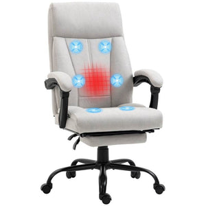 Massage-Bürostuhl Wippfunktion Grau