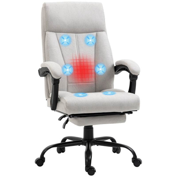 Massage-Bürostuhl Wippfunktion Grau