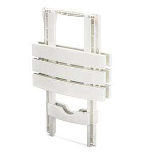 Beistelltisch klappbar 2er Set weiss