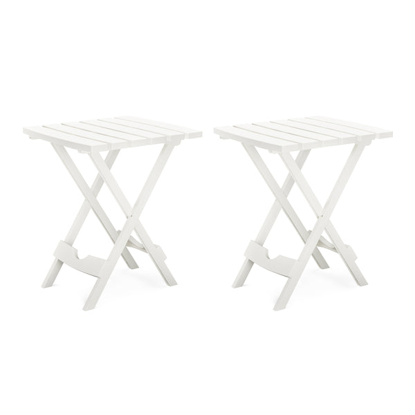 Beistelltisch klappbar 2er Set weiss