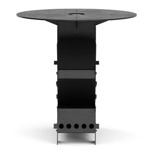 Raketenofen mit Grillplatte 34 x 15 x 53 cm