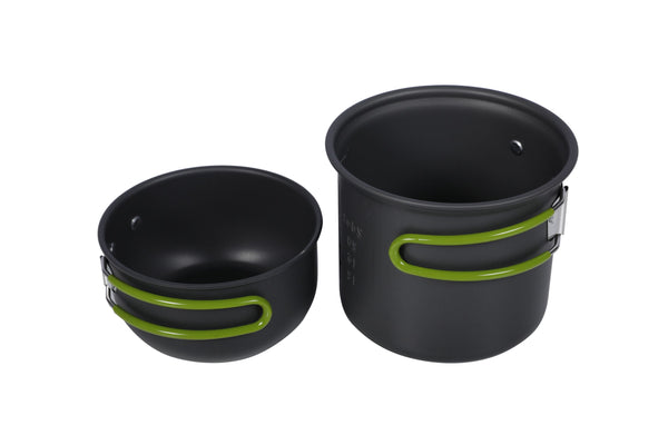 Set di pentole da campeggio, 2 pezzi