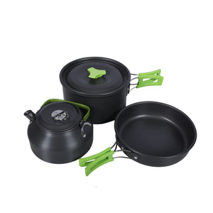 Set di pentole da campeggio, 3 pezzi