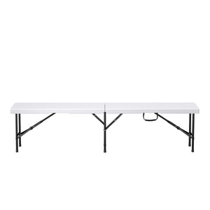 Campingbank klappbar 180 cm weiss
