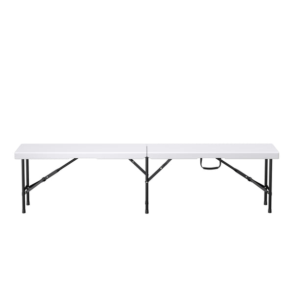Campingbank klappbar 180 cm weiss